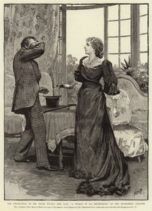 A produção do novo espetáculo de Oscar Wilde, uma mulher sem importância, no Haymarket Theatre